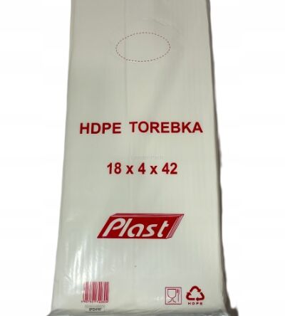 Torebki Foliowe HDPE 18/4x42cm 6µm -  opakowanie 800szt