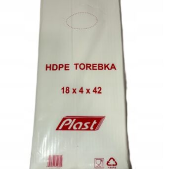 Torebki Foliowe HDPE 18/4x42cm 6µm -  opakowanie 800szt