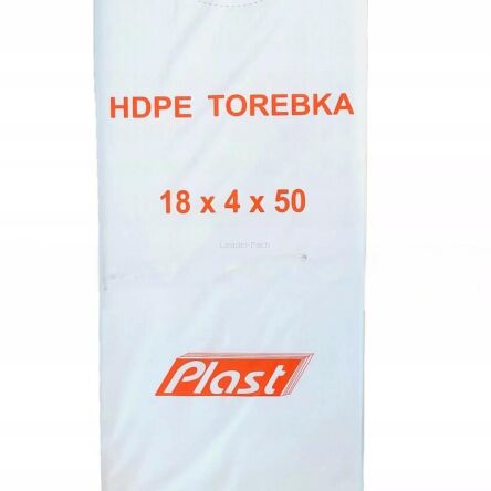 Torebki Foliowe HDPE 18/4x50cm 6µm -  opakowanie 800szt